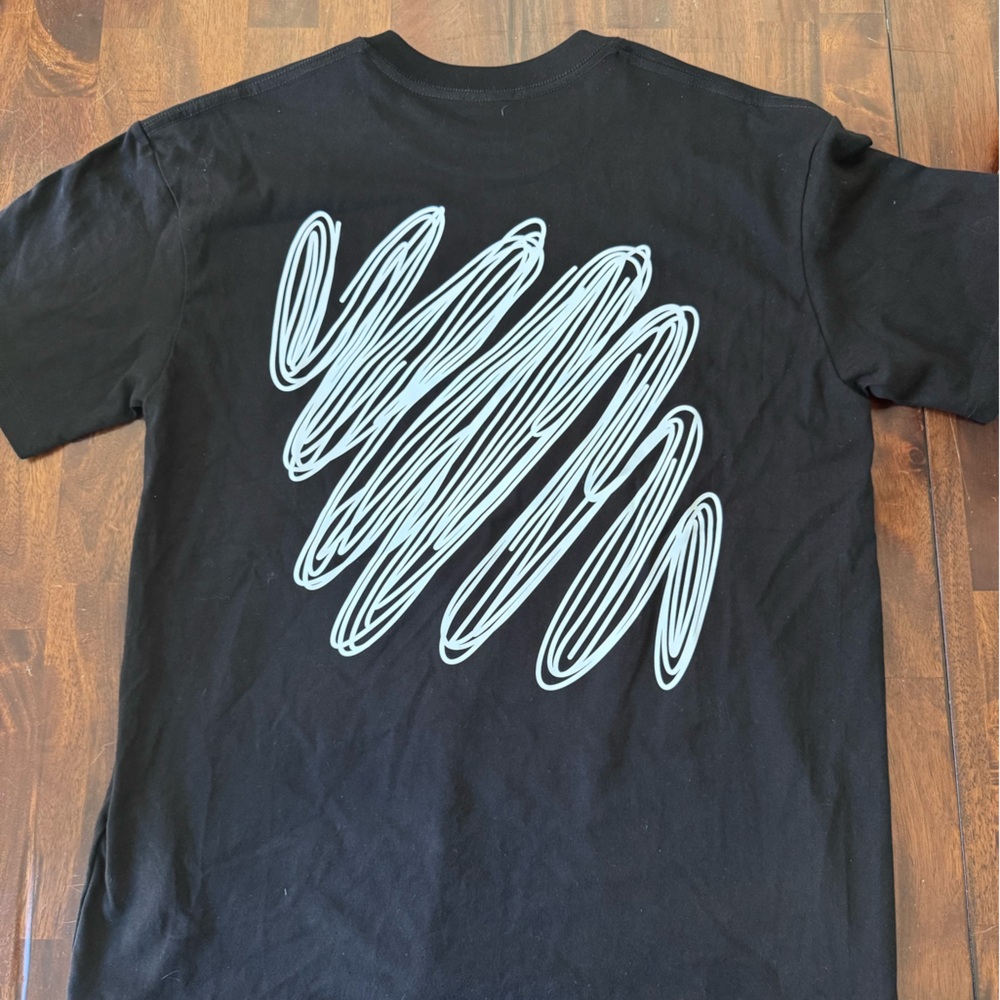 Off-White Black Short Sleeve Tee Minimalist Design Size M - READ DESCRIPTION - Picture 4 of 13